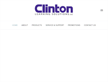 Tablet Screenshot of clintonlearningsolutions.com